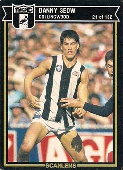 1987 Scanlens VFL #21 Danny Seow Front